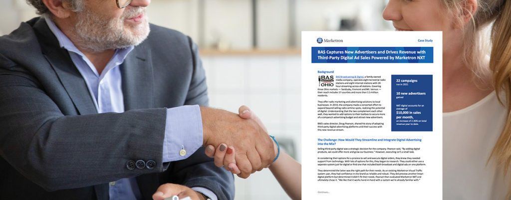 BAS Captures New Advertisers and Drives Revenue with Third-Party Digital Ad Sales Powered by Marketron NXT