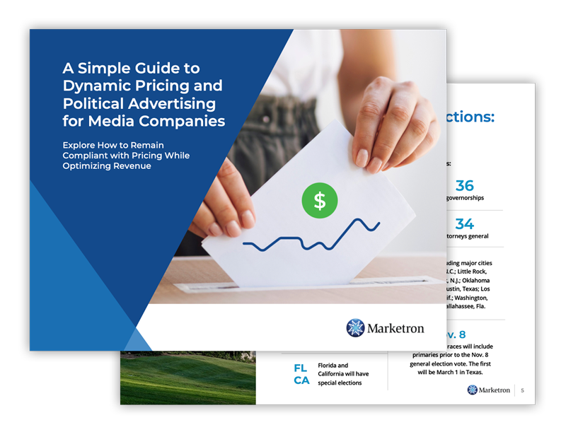 Download A Simple Guide to Dynamic Pricing and Political Advertising for Media Companies. Learn about optimizing revenue while remaining compliant.