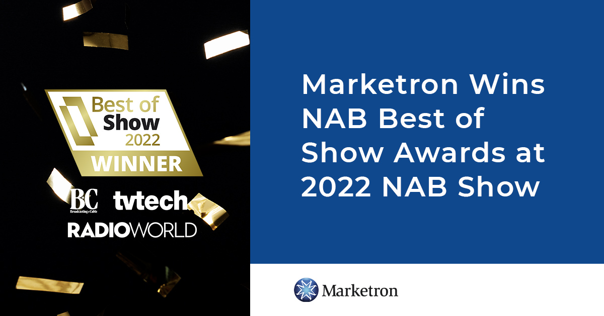 Marketron Wins NAB Best of Show Awards Marketron