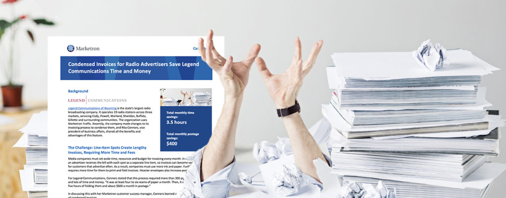 Case Study: Condensed Invoices for Radio Advertisers Save Legend Communications Time and Money