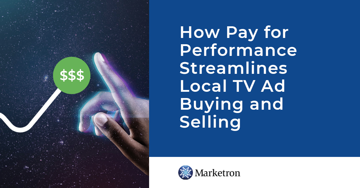 Pay for Performance for Local TV Ad Sales Marketron