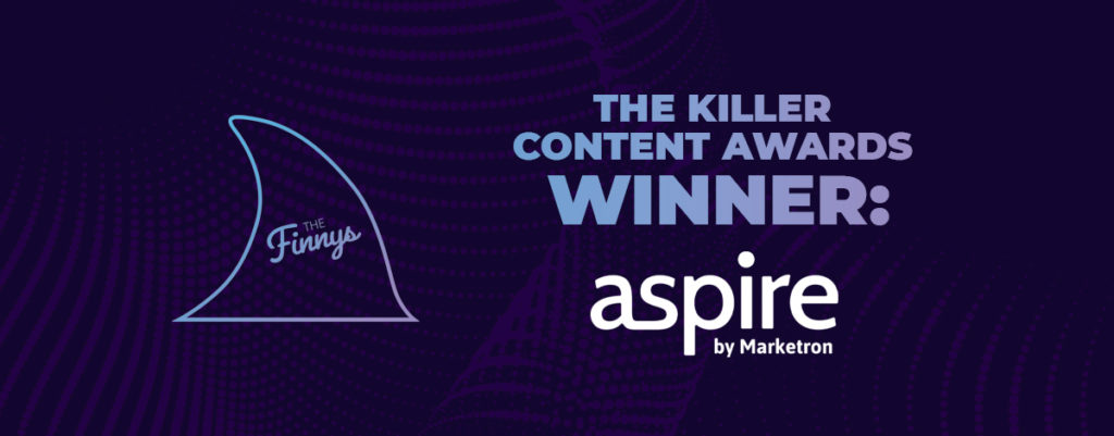 Marketron’s Aspire Blog Wins Killer Content Awards’ Sales Enablement Content of the Year