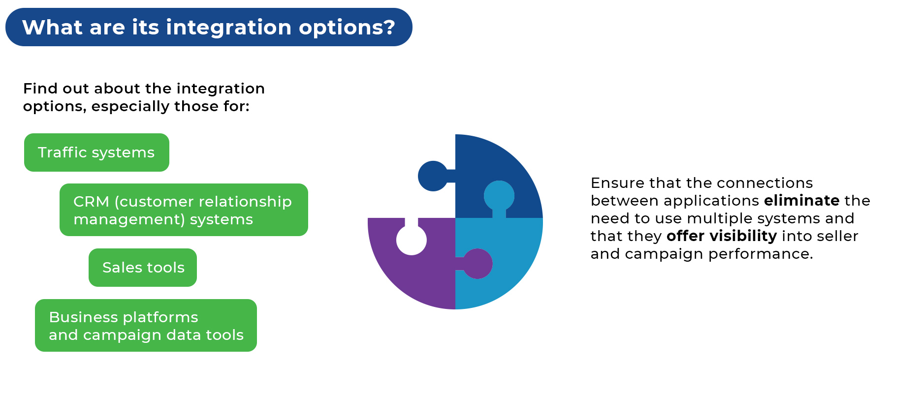 What are its integration options?