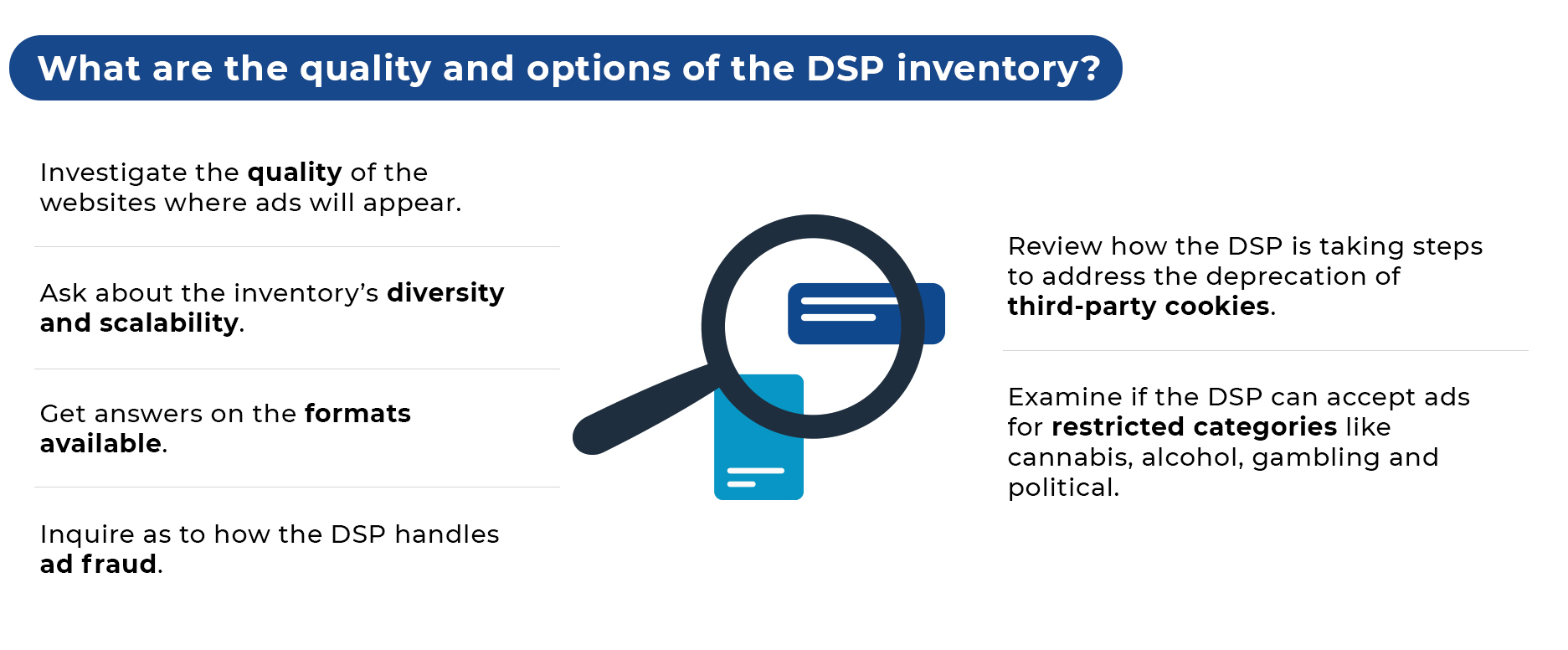 What are the quality and options of the DSP inventory? 