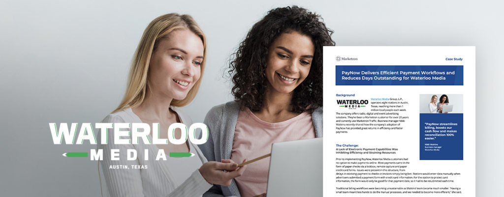 Case Study: PayNow Delivers Efficient Payment Workflows and Reduces Days Outstanding for Waterloo Media