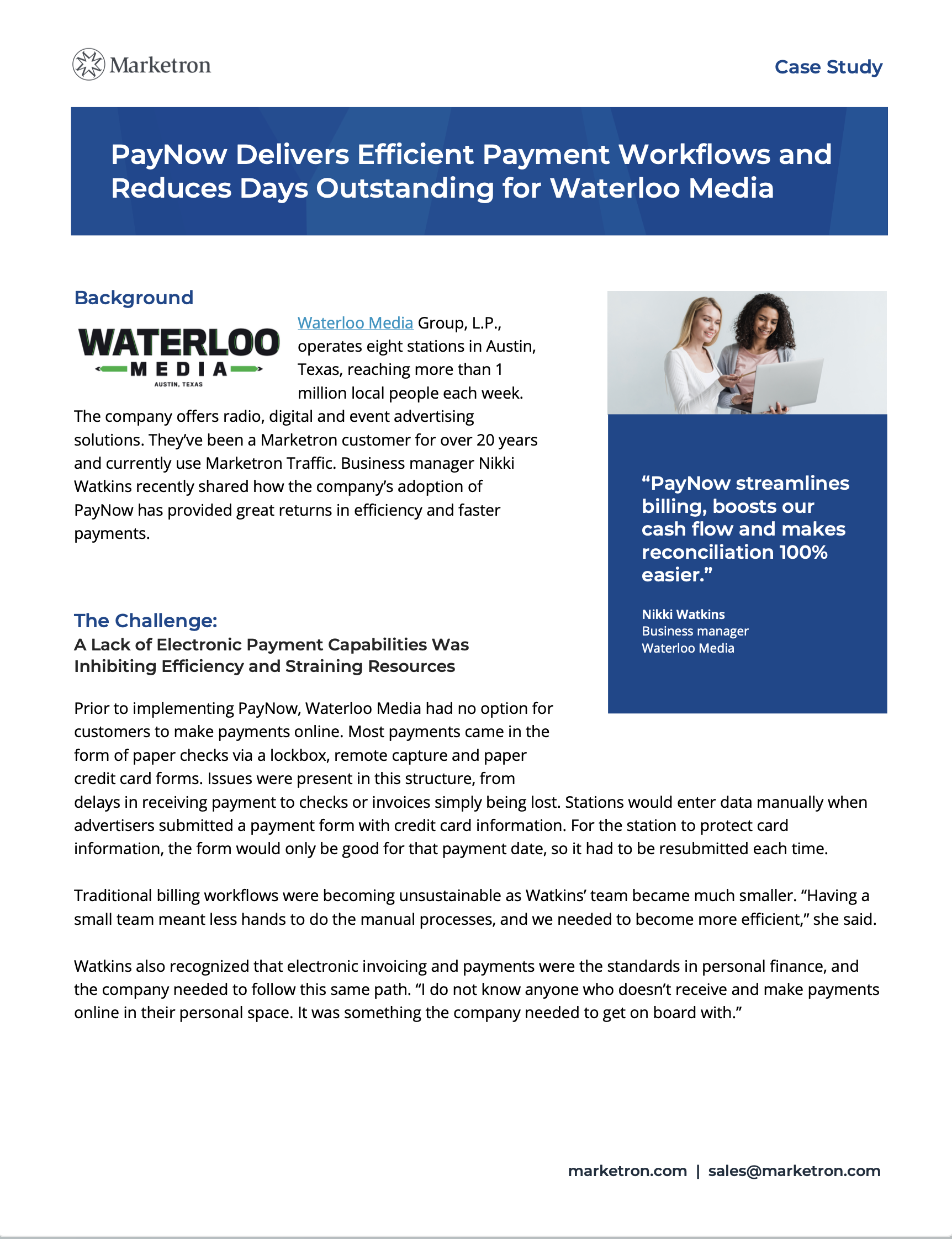 Waterloo Media Case Study