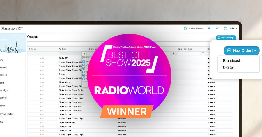 Marketron Traffic and Marketron NXT Integration Wins Future’s Best of Show Awards, Presented by Radio World