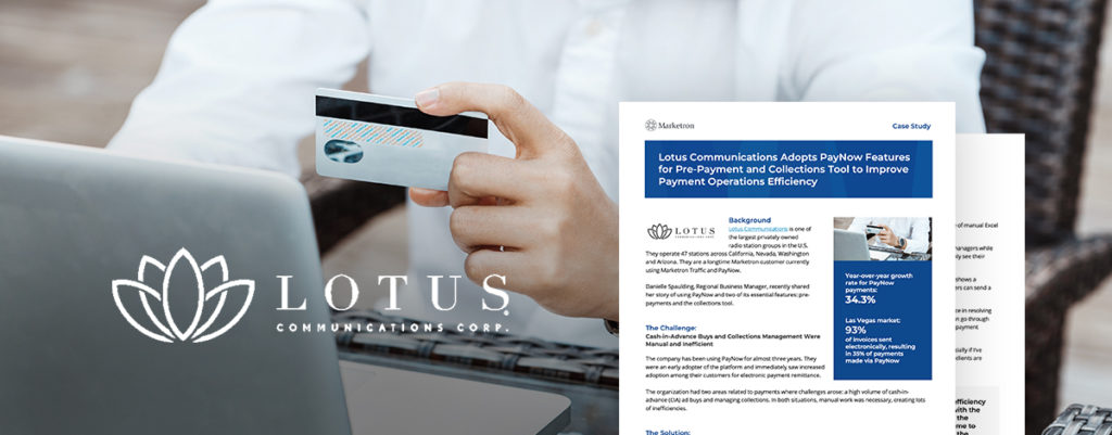 Case Study: Lotus Communications Adopts PayNow Features for Pre-Payment and Collections Tool to Improve Payment Operations Efficiency